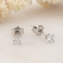 Heliophilia Silver Pendientes de Plata de Ley 925 de 3 mm
